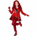 thumbnail image 2 of Red Princess Dress Up Set with Gloves and Wig - A Complete 3-Piece Role Play Outfit Featuring a Red Dress , Red Gloves, and a Vibrant Red Wig - For Halloween, Christmas, Birthday, and Stage Shows, 2 of 9