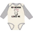 thumbnail image 3 of Inktastic My Memaw Loves Me Girls Girls Long Sleeve Baby Bodysuit, 3 of 5