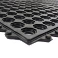 thumbnail image 2 of Envelor Home and Garden Durable Anti-Fatigue Interlocking Commercial Rubber Floor Mat Ultra Thick Black Gym Flooring Tiles Exercise Entrance Entryway Outside Doormat 36 x 36 Inches (4 Pack), 2 of 6