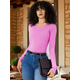 thumbnail image 4 of Suéter para Mujer de Manga Larga con Cuello en V Unitalla Sweater Dama de Punto Abrigo Sueteres Sueter Casual Formal Elegante Jersey, 4 of 5