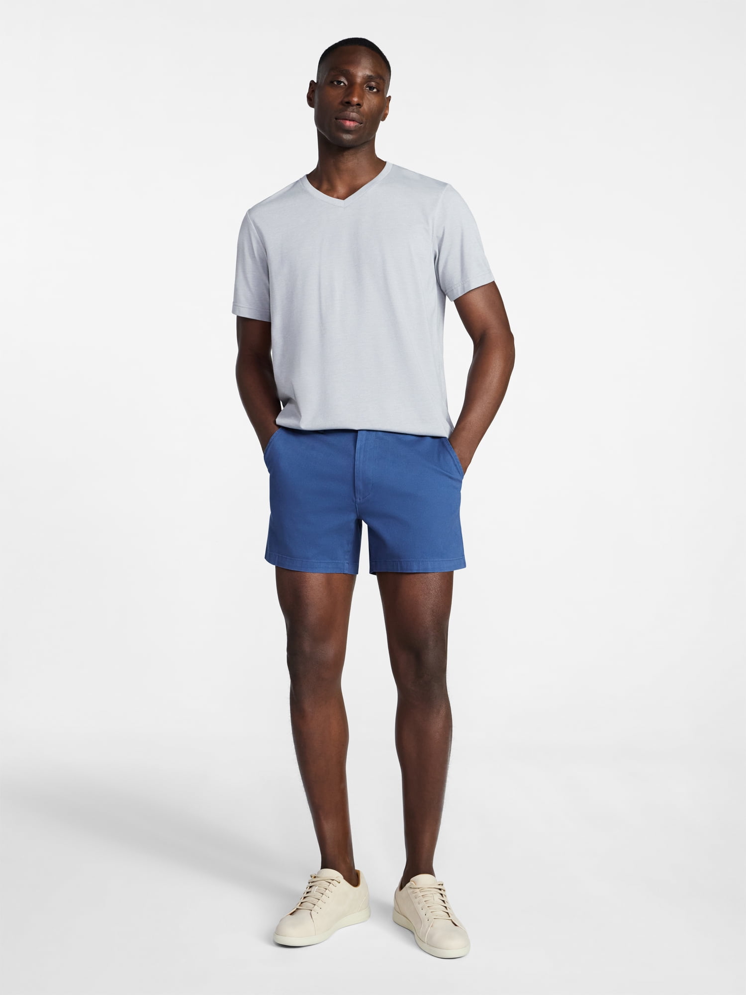 George Men's & Big Men's Relaxed Fit Short Sleeve V-Neck Tee, Sizes S-3XL