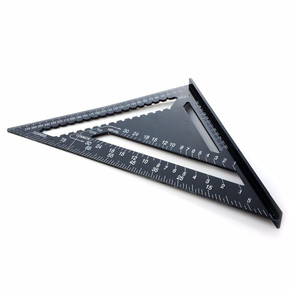 ZHHRHC Triangle Angle Ruler Protractor Tool Quick Read Square Layout Gauge Measuring Tool 7/12 inch 