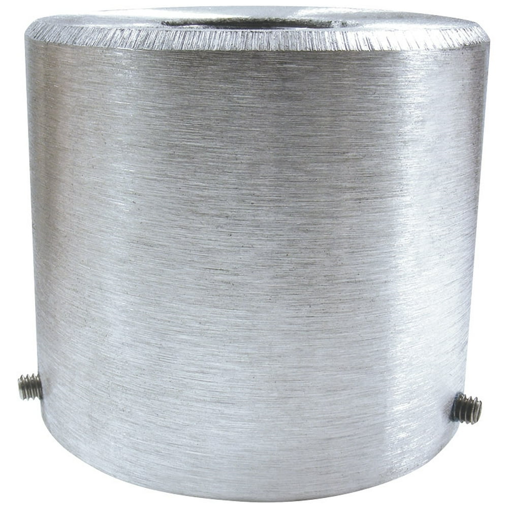 Flag Pole Top Adapter 4" Silver