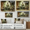 thumbnail image 4 of Designart "Ancient Buddha Ruins in Thailand" Thailand Floater Framed Wall Art Living Room, 4 of 7