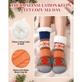 thumbnail image 6 of Womens Fuzzy Socks Cozy Fluffy Winter Slipper Socks with Grippers ,UNEEI Warm Thick Animal Pattern Non-Slip Winter House Socks, Size 5-10, 6 of 7