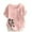 Pink, variant on QENGING Summer Tops for Women 2023 Casual Round Neck Short Sleeve Floral Printing Loose Shirt Tee