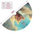 thumbnail image 2 of KLL 30" Christmas Tree Skirt Sunshine Cloud Cute Cat Xmas Tree Skirts Mat for New Year Xmas Holiday Party Indoor Outdoor Home Decoration, 2 of 5