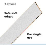 White Disposable papmAm Files for Straight Nail File Staleks Pro Expert 22, 180 grit (50 pcs)