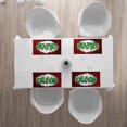 thumbnail image 3 of Ambesonne Olivia Place Mats Set of 4, Teen Womens Given Name, Standard Size, Ruby Green and White, 3 of 4