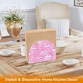 thumbnail image 6 of WOBOGO Pink Gingham Love Pattern Clear Acrylic Napkin Holder Kitchen Tissue Face Towel Cocktail Rack Bar Restaurant Dinner Paper Dispenser, 6 of 9