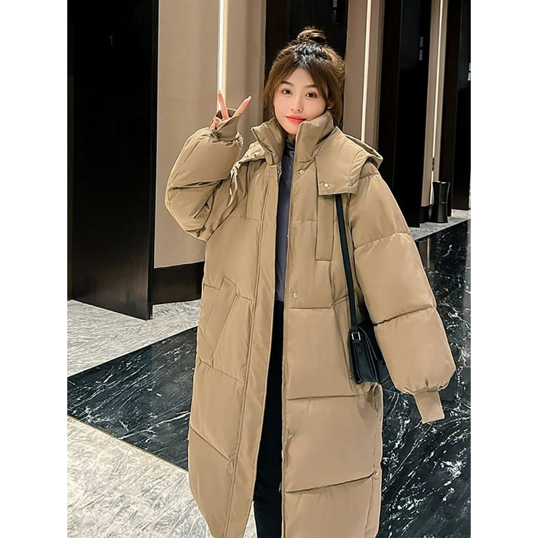 DanceeMangoo Winter Jacket Women Korean Hooded Coat Women Clothing Thicken  Long Coats and Jackets for Women Loose Parkas Parka Femme Zm