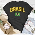 thumbnail image 5 of Brasil Flag Of Brazil Classic Brazil Men Women Tshirt Graphic Print Unisex, 5 of 6
