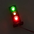 thumbnail image 2 of FRCOLOR Train Light Model 2pcs Railroad Light Model Sand Table Building Material Miniature Signals Light Model,0.51"X0.51"X1.06", 2 of 5