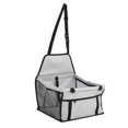 thumbnail image 2 of Asiento de coche para mascotas, impermeable, transpirable, evita resbalones, correas ajustables, cesta de coche para perros con correa de seguridad para cachorros y gatos, color gris, 2 of 9