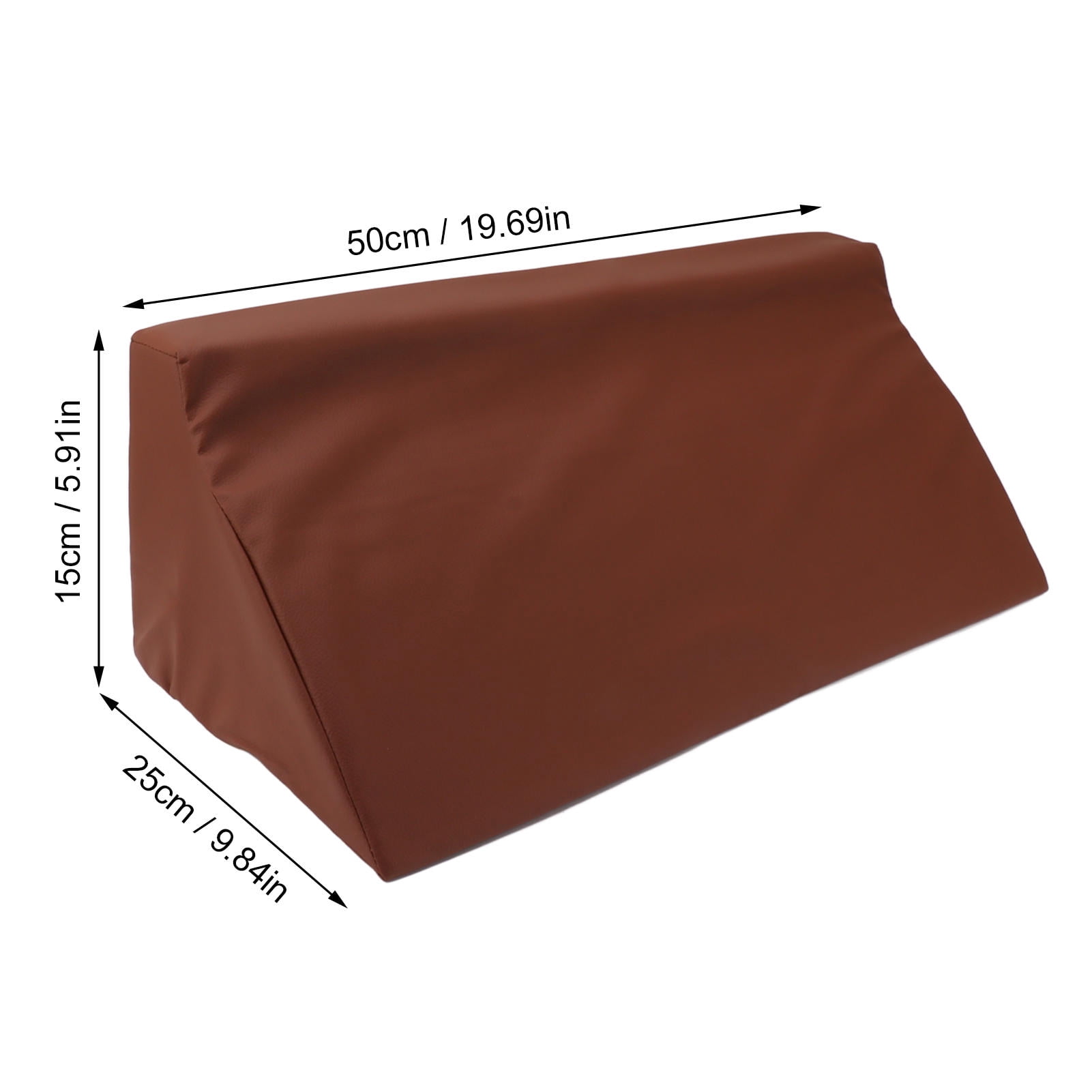 LAZIOEGR R‑Shaped Bed Wedge Pillow 19.7"×9.8"×5.9" – High‑Density Foam, Pressure‑Reducing, Multi‑Use Support, Washable Cover, Ideal for Side Sleepers & Bedridden Patients