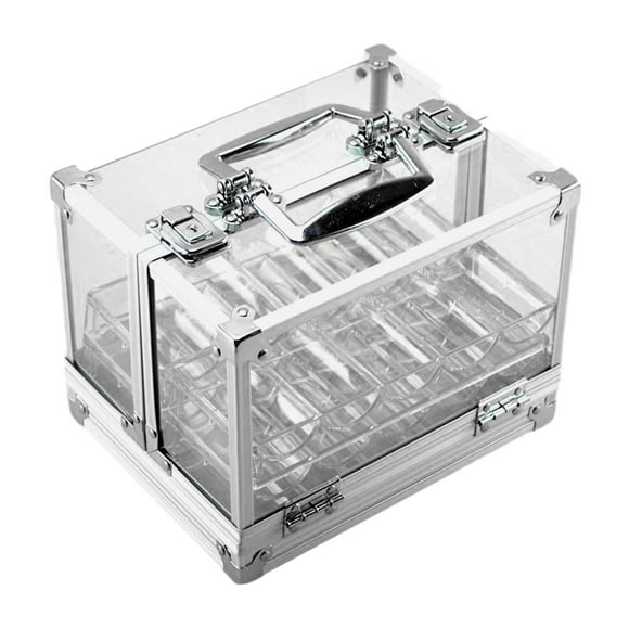 Portador multiusos transparente del microprocesador del control 600Chips de la caja de acrílico de los microprocesadores