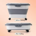 thumbnail image 2 of 33 lb Dog Food Storage Containers, Collapsible Pet Food Storage Bin with Wheels and Lids for Dog Cat Food, Airtight Rice Cereal Storage Bucket, 2 of 8