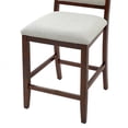 thumbnail image 6 of BOFANG Farmhouse Bar Stools Set of 2, Rustic Counter Height Stools with Wood Frame and Padded Seat,Cherry, 6 of 10