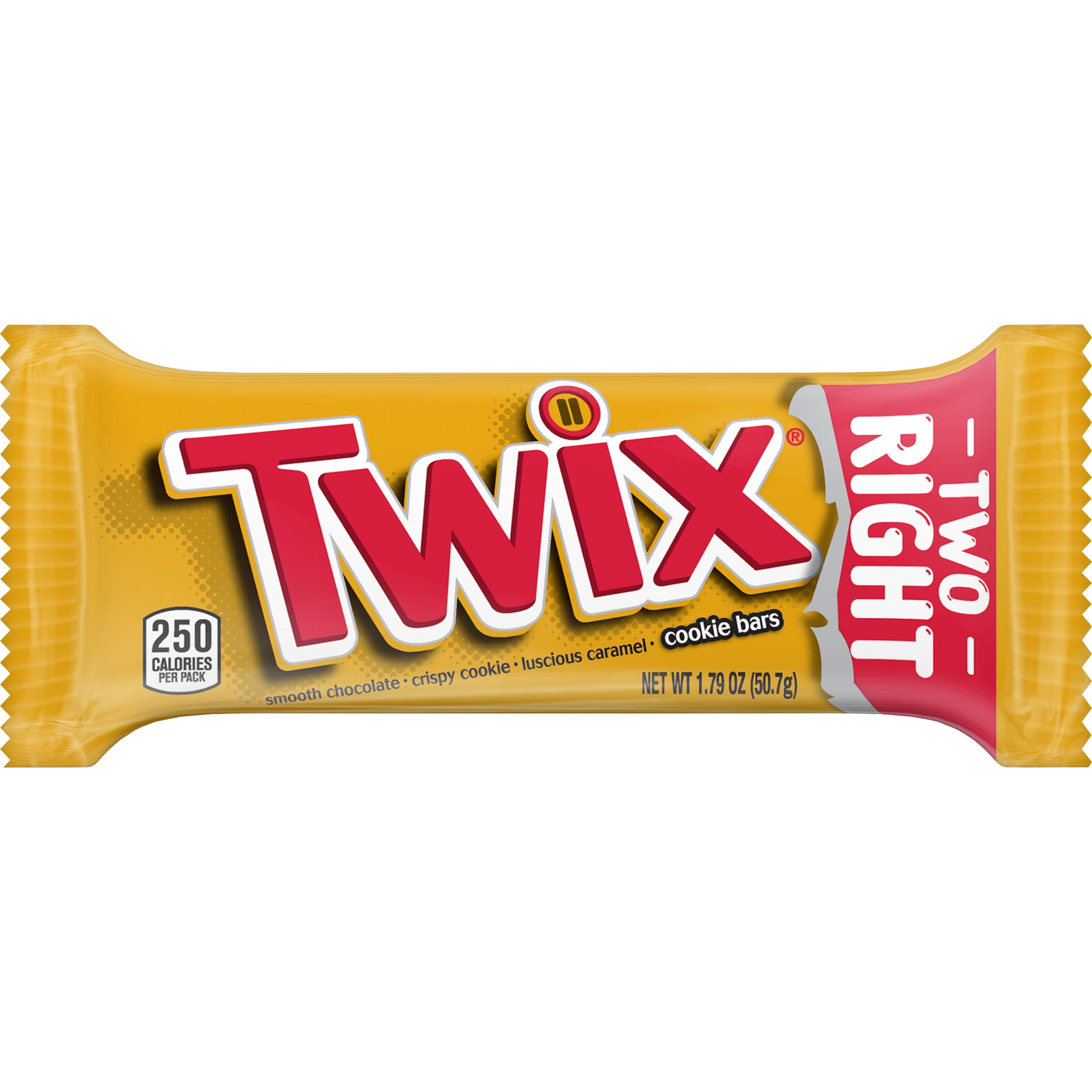 Twix Caramel Chocolate Cookie Bar Summer Candy Full Size - 1.79oz ...