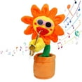 thumbnail image 3 of Toy 120 Songs Singing And Dancing Flower With Saxophone Plush Funny Electric Toy, 3 of 3