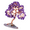 Amethyst, variant on Artistic Crystal Money Tree Tree for Inviting Prosperities for Living Space Natural Crystals Color Option
