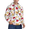 thumbnail image 2 of Daiia Tulips Flowers for Men's Fashion Hoodies & Sweatshirts with Kangaroo Pocket Hooded Sweatshirt Breathable & Moisture Wicking-Large, 2 of 7
