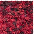 thumbnail image 4 of SAFAVIEH Rio Cassandra Confetti Polyester Shag Area Rug, Red/Multi, 8' x 8' Square, 4 of 7