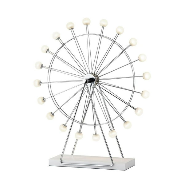 Adesso Coney Large LED Ferris Wheel Lamp, Chrome