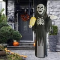 thumbnail image 2 of Modelo inflable Modelo inflable de Halloween Ligero Aterrador Poliéster Grim Reaper Prop para fiesta Jardín Patio, 2 of 9