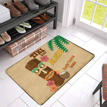Yusdecor Tiki Bar Rusty Sign Hawaiian Aloha Exotic Tropical Drinks Doormat Rug Home Decor Floor Mat Bath Mat 30x18 Inch Walmart Canada