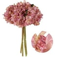 thumbnail image 3 of 1/2/4 Pcs Vintage Hydrangea Artificial Flowers Decorations Faux Flowers for Floral Flower Craft Burnt Fake Flowers Arrangement, 3 of 6