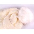 thumbnail image 6 of PIKADINGNIS Women Girls Warm Winter Hats Gloves Set Soft Knitted Fuzzy Thick Pom Pom Bearies Fleeze Lined Slouchy Cap, 6 of 6