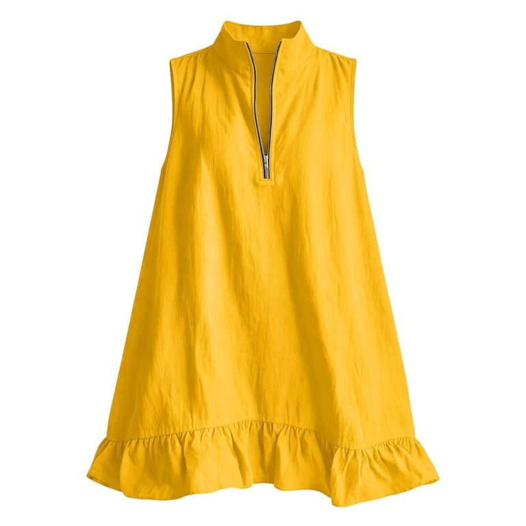 yellow mini graduation dress Yellow A-line Homecoming Dress With Pockets, Simple Graduation Dress, MH537