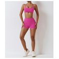 thumbnail image 3 of Conjuntos de entrenamiento for mujeres 2 piezas de talle alto sin costuras con sujetador deportivo acolchado conjuntos de ropa de gimnasio, 3 of 7