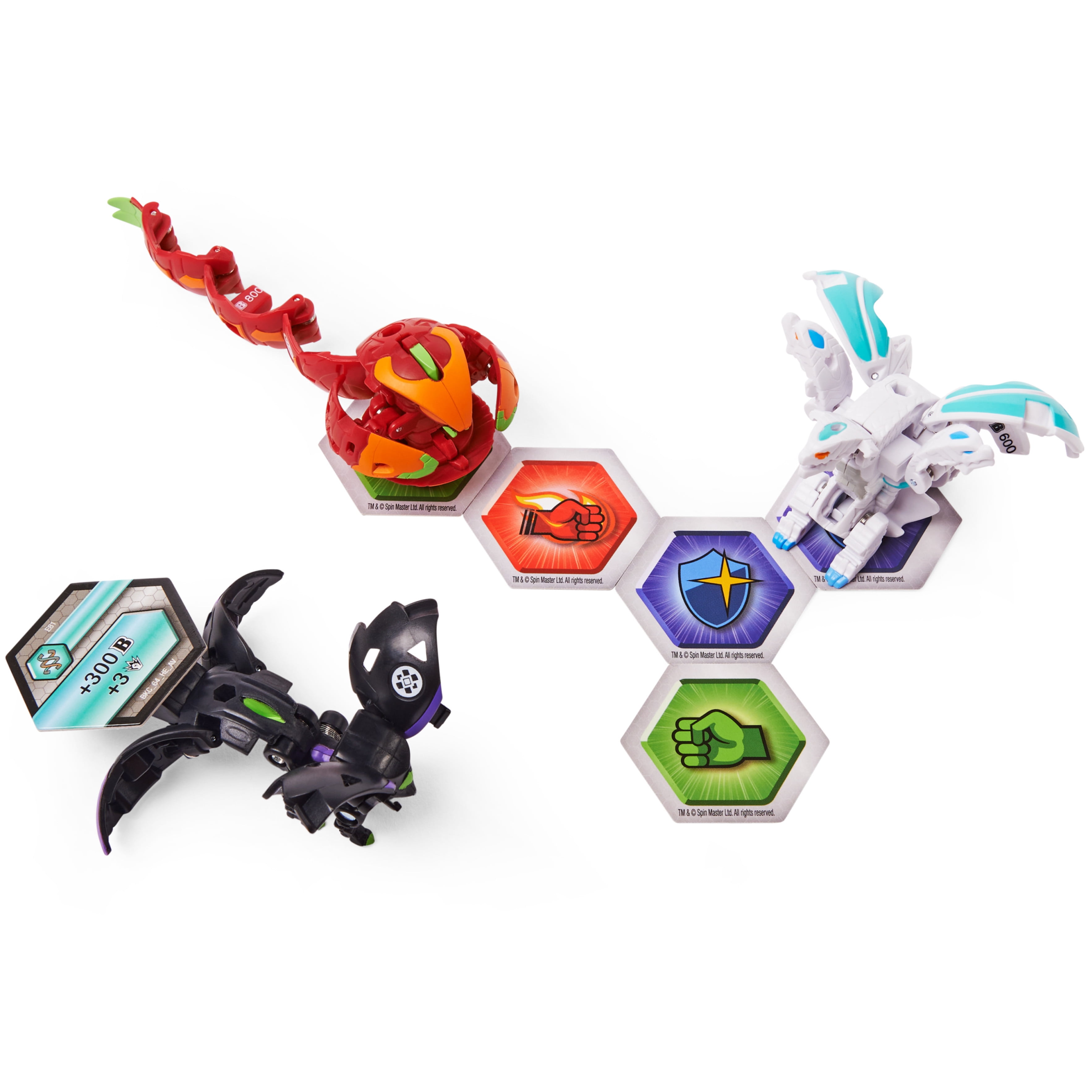Bakugan Starter Pack 3-Pack, Fenneca Ultra, Geogan Rising Collectible  Action Figures 