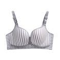 thumbnail image 2 of LSLJS Women's Breathable Striped Breast-Feeding Bra Without Steel Ring, 2 of 3