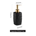thumbnail image 4 of Qeeadeea Refillable Matt Soap Dispenser, Ceramic Soap Dispenser With Gold Pump, Bathroom Countertop Soap Dispensers-black-pattern, 4 of 7