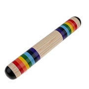 1 Piece Wooden Rainmaker Colorful Rainstick Rainmaker Toy Musical Instrument for
