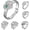 2 Birthstones, variant on Personalized Mother's Birthstone Ring with Engraved Names | Customize this family ring with 1-6 birthstones and engraved names, available in sizes 6-9 for a meaningful gift