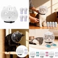 thumbnail image 5 of Pet Supplies Breathable Cat Muzzle for Grooming and Nail Care Transparent Head Cover with Silicone for Safe Indoor Outdoor Use,5.43X5.35X2.56inch,White, 5 of 9