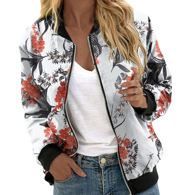 Vestes Décontractées pour Femmes Vestes Décontractées pour Femmes Vestes Décontractées pour Femmes pour l'Été Légères à Fermeture Éclair Léopard Veste à Capuche Col Roulé pour Femmes Manches Longues Décontractées
