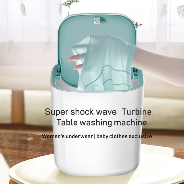 Lavadora de turbina ultrasónica Mini Turbo Lavadora portátil para ropa interior Ropa de bebé Lavadora de lavandería para viajes RV con alimentación USB