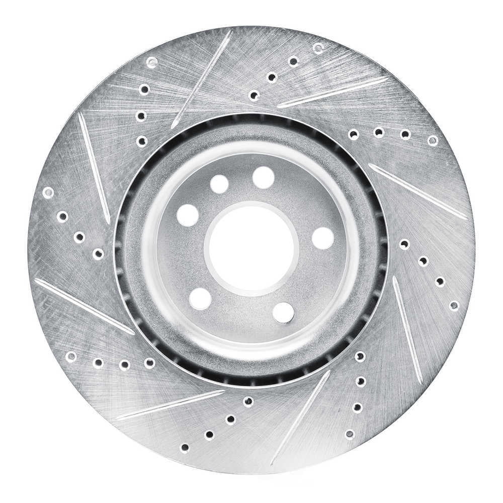Dynamic Friction Company 631-20042R DFC Brake Rotor - Drilled And Slotted - Silver