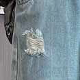 thumbnail image 4 of Edvintorg Girl Jeans Fashion High Waisted Baggy Wide Leg Jean Loose Straight Leg Ripped Denim Pants with Pockets Size 5-14, 4 of 6