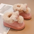 thumbnail image 4 of Baby Girl's Snow Boots Winter Children's Thick Boots With Rabbit Ears Warm Shoes, 4 of 8