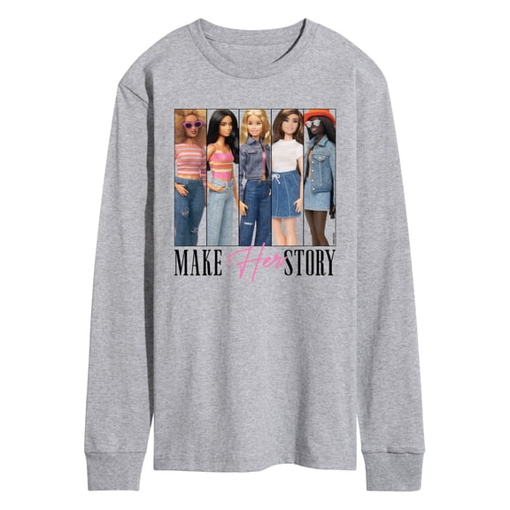 Barbie - Make Herstory Barbie - Men's Long Sleeve Graphic T-Shirt