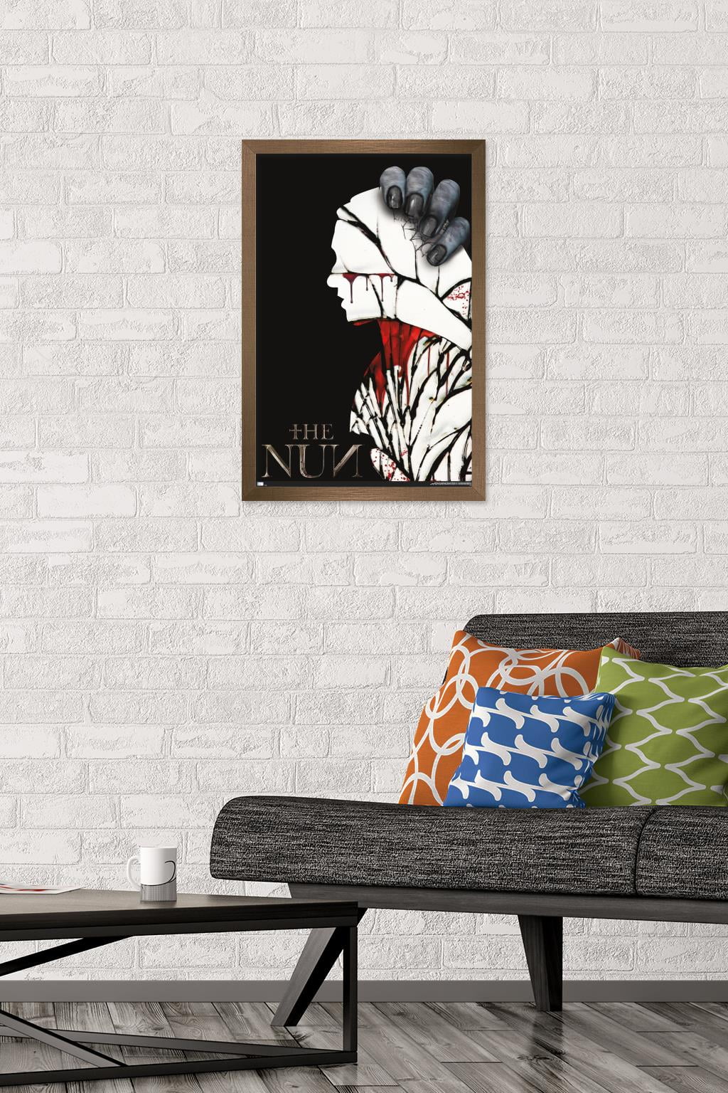 The Nun - Silhouette Wall Poster, 14.725" x 22.375", Framed