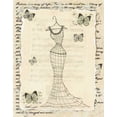 thumbnail image 2 of Guinn, Katie 15x18 White Modern Wood Framed Museum Art Print Titled - Wire Dress I, 2 of 4