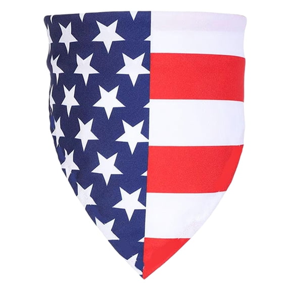 2PC Patriotic Pet Bandana, Independence Day Dogs Cats Scarf with USA Stars & Stripes Design 4th of July Decoration for Small Medium Large Dogs