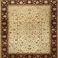 thumbnail image 1 of Ahgly Company Machine Washable Indoor Square Traditional Saddle Brown Area Rugs, 6' Square, 1 of 7